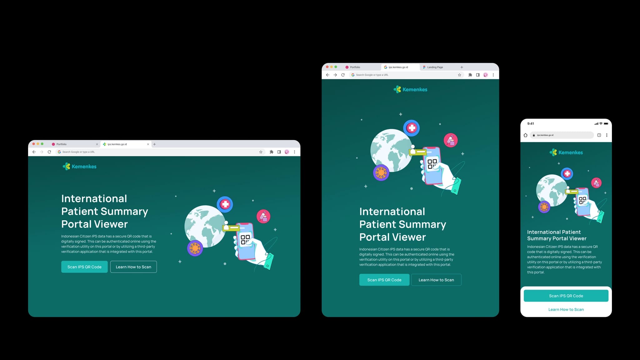 Digital medical record portal for pilgrims